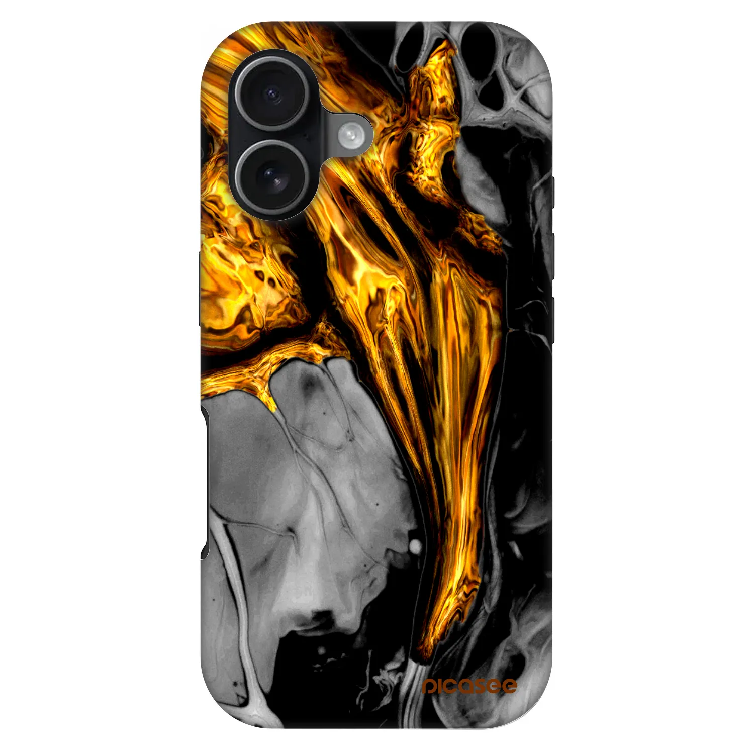 Picasee Fashion Case MagSafe na Apple iPhone 17 - Black Gold