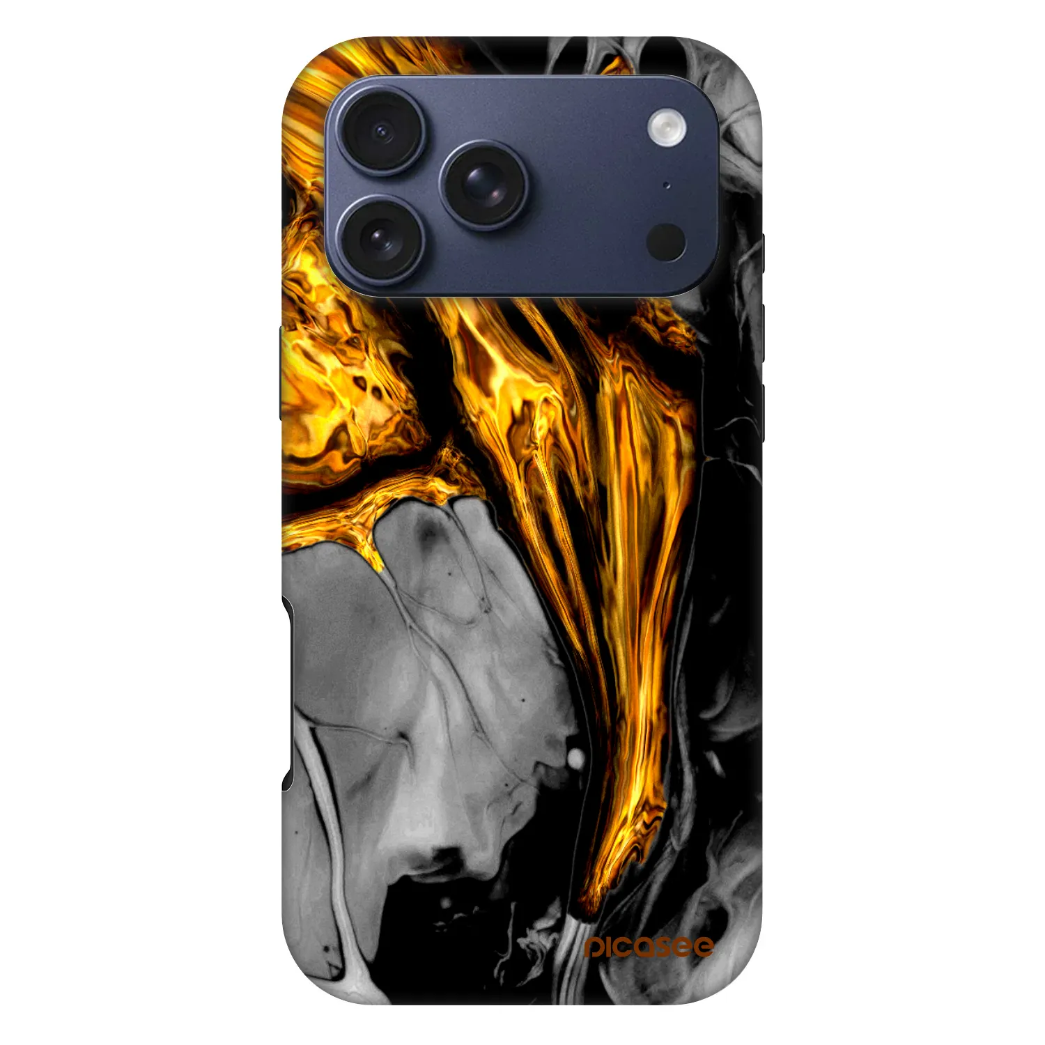 Picasee Fashion Case MagSafe na Apple iPhone 17 Pro Max - Black Gold