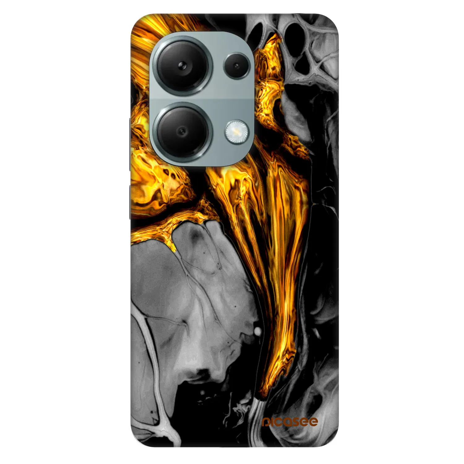 Picasee Fashion Case na Xiaomi Redmi Note 13 Pro 4G - Black Gold