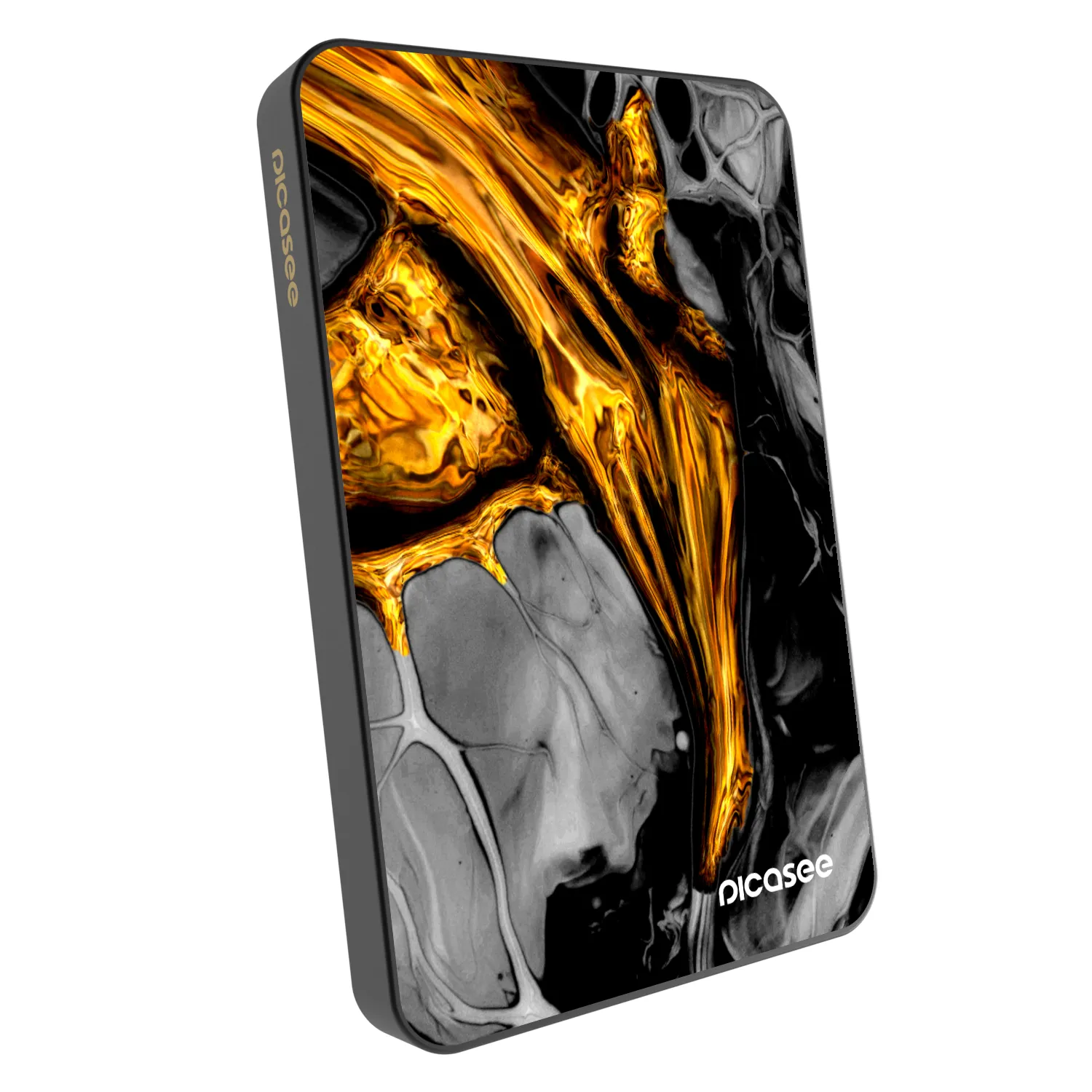 Picasee Powerbank z MagSafe 5 000 mAh Szary - Black Gold