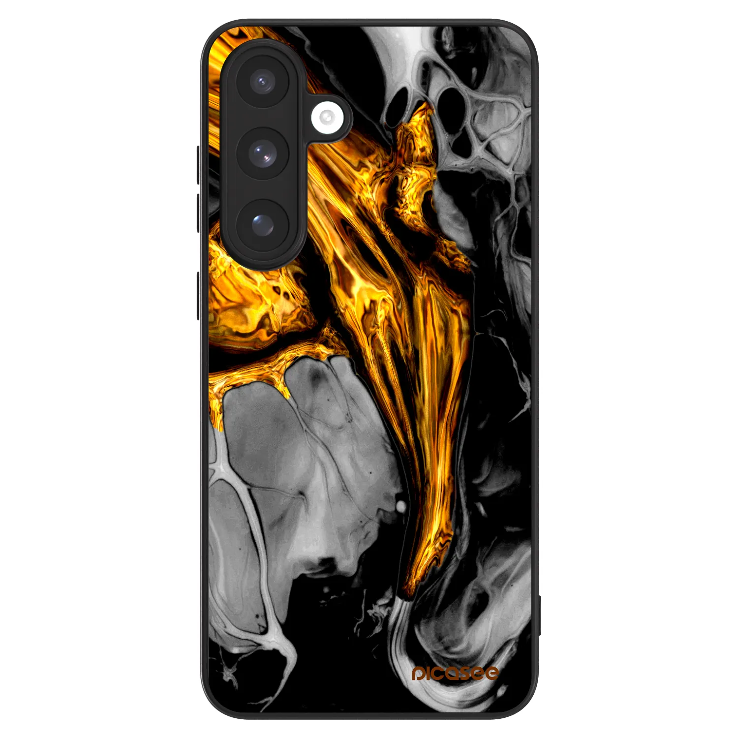 Picasee ULTIMATE CASE PowerShare pro Samsung Galaxy S25 FE 5G - Black Gold