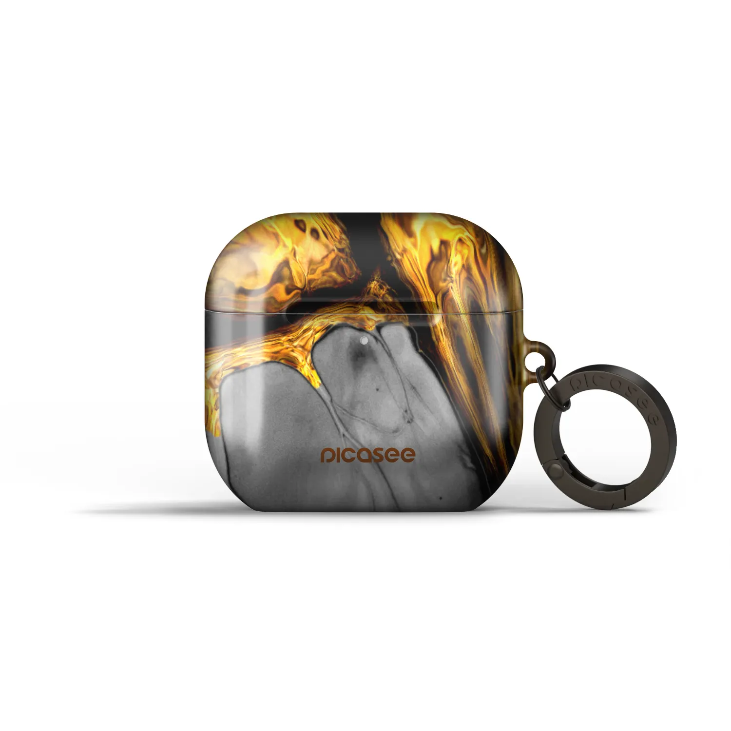 Picasee Obal pro Apple AirPods 4 - Black Gold