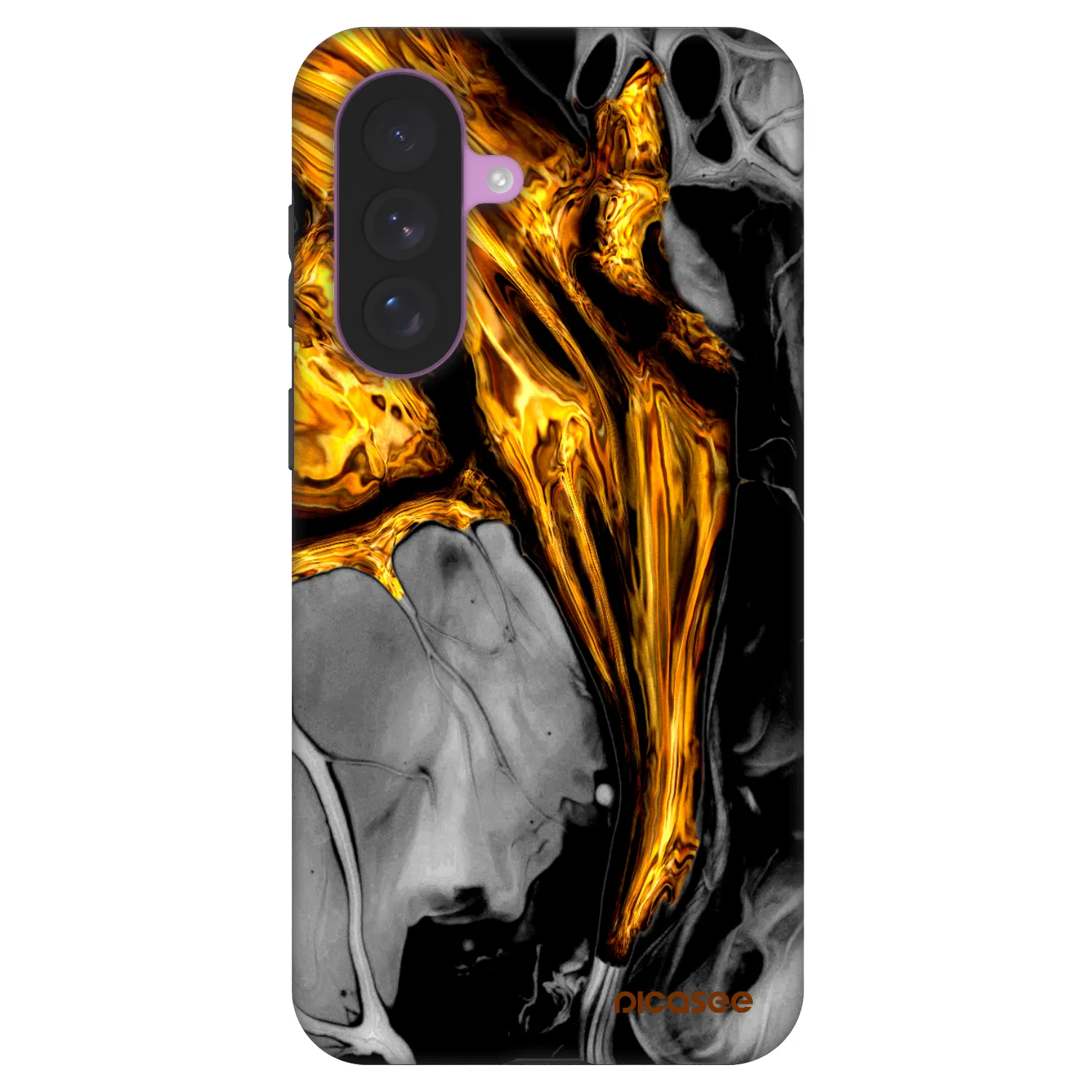 Picasee Fashion Case na Samsung Galaxy A57 5G - Black Gold