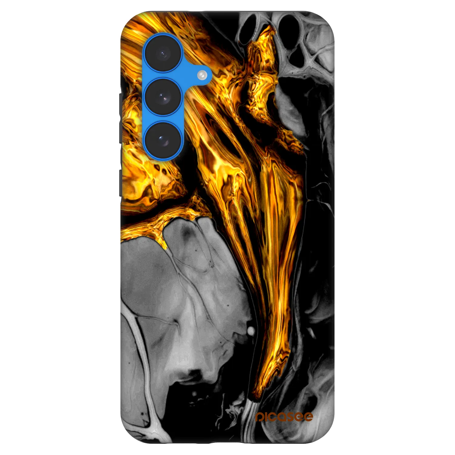 Picasee Fashion Case na Samsung Galaxy S25 FE 5G - Black Gold