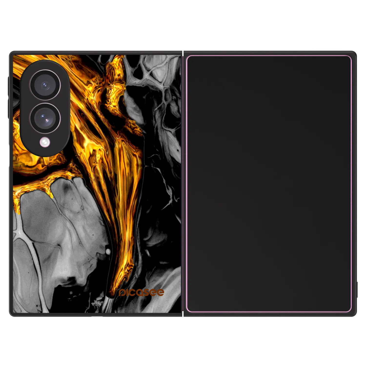 Picasee ULTIMATE CASE na Samsung Galaxy Z Fold8 5G - Black Gold