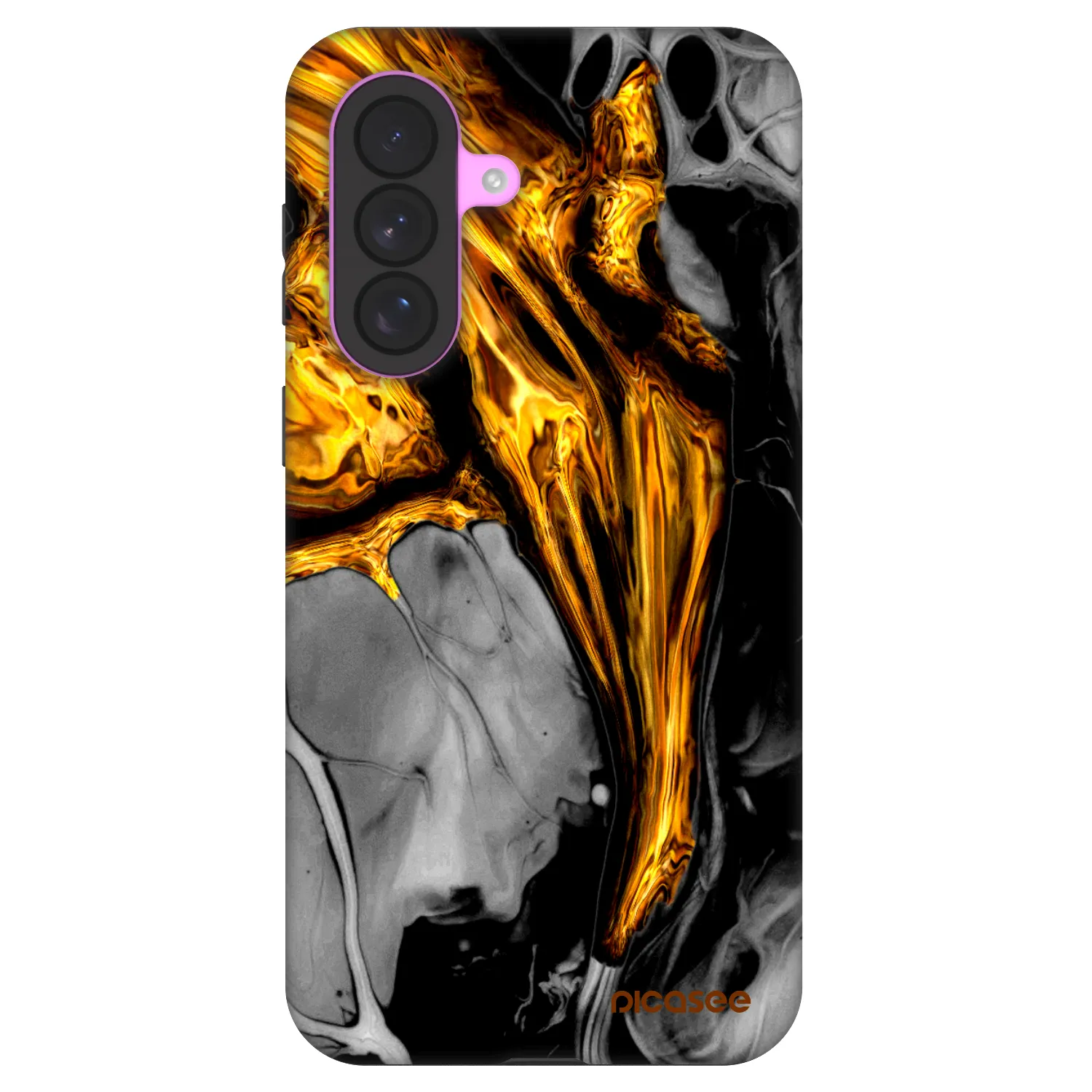 Picasee Fashion Case na Samsung Galaxy A37 - Black Gold