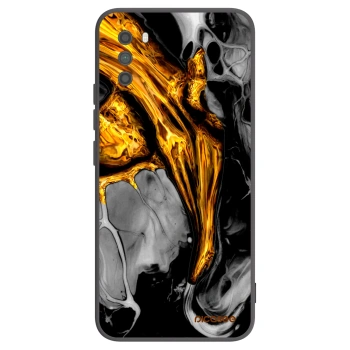 Picasee silikonowe czarne etui na Xiaomi Poco M3 - Black Gold