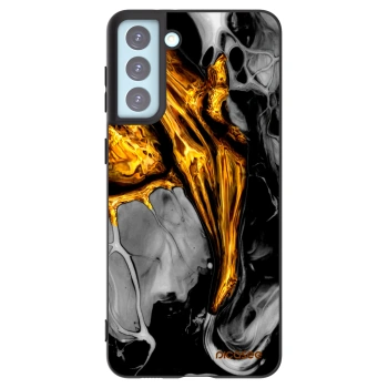 Picasee silikonowe czarne etui na Samsung Galaxy S21+ 5G G996F - Black Gold
