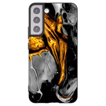 Picasee silikonowe czarne etui na Samsung Galaxy S22+ 5G - Black Gold