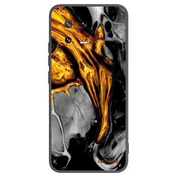 Picasee silikonowe czarne etui na Xiaomi 13 Pro - Black Gold