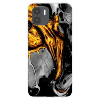 Picasee silikonowe przeźroczyste etui na Xiaomi Redmi A2 - Black Gold
