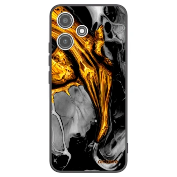 Picasee silikonowe czarne etui na Xiaomi Redmi 12 5G - Black Gold