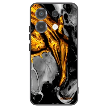 Picasee silikonowe czarne etui na Xiaomi Poco X6 - Black Gold