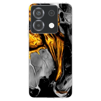 Picasee silikonowe przeźroczyste etui na Xiaomi Poco X6 - Black Gold