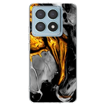 Picasee silikonowe przeźroczyste etui na Xiaomi 14T Pro - Black Gold