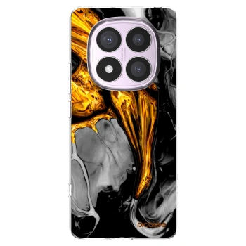 Picasee silikonowe przeźroczyste etui na Xiaomi Redmi Note 14 Pro 5G - Black Gold