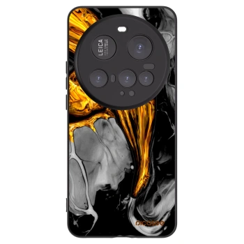 Picasee silikonowe czarne etui na Xiaomi 15 Ultra - Black Gold