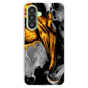 Picasee silikonowe przeźroczyste etui na Samsung Galaxy A26 5G A266B - Black Gold