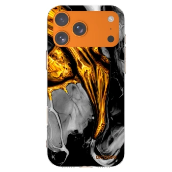 Picasee silikonowe przeźroczyste etui na Apple iPhone 17 Pro Max - Black Gold