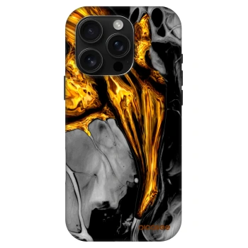 Picasee Fashion Case MagSafe na Apple iPhone 16 Pro - Black Gold