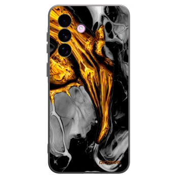 Picasee silikonowe czarne etui na Samsung Galaxy A57 5G - Black Gold