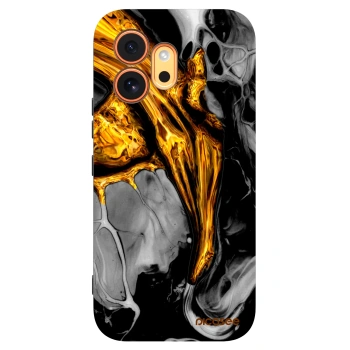 Picasee silikonowe czarne etui na Honor 600 - Black Gold