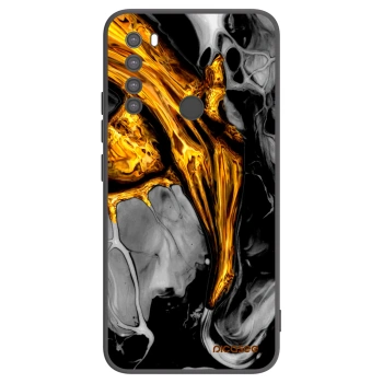 Picasee silikonowe czarne etui na Xiaomi Redmi Note 8 - Black Gold