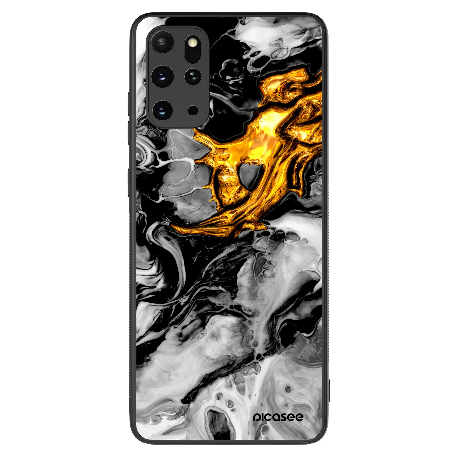 Picasee ULTIMATE CASE na Samsung Galaxy S20+ G985F - Black Gold 2