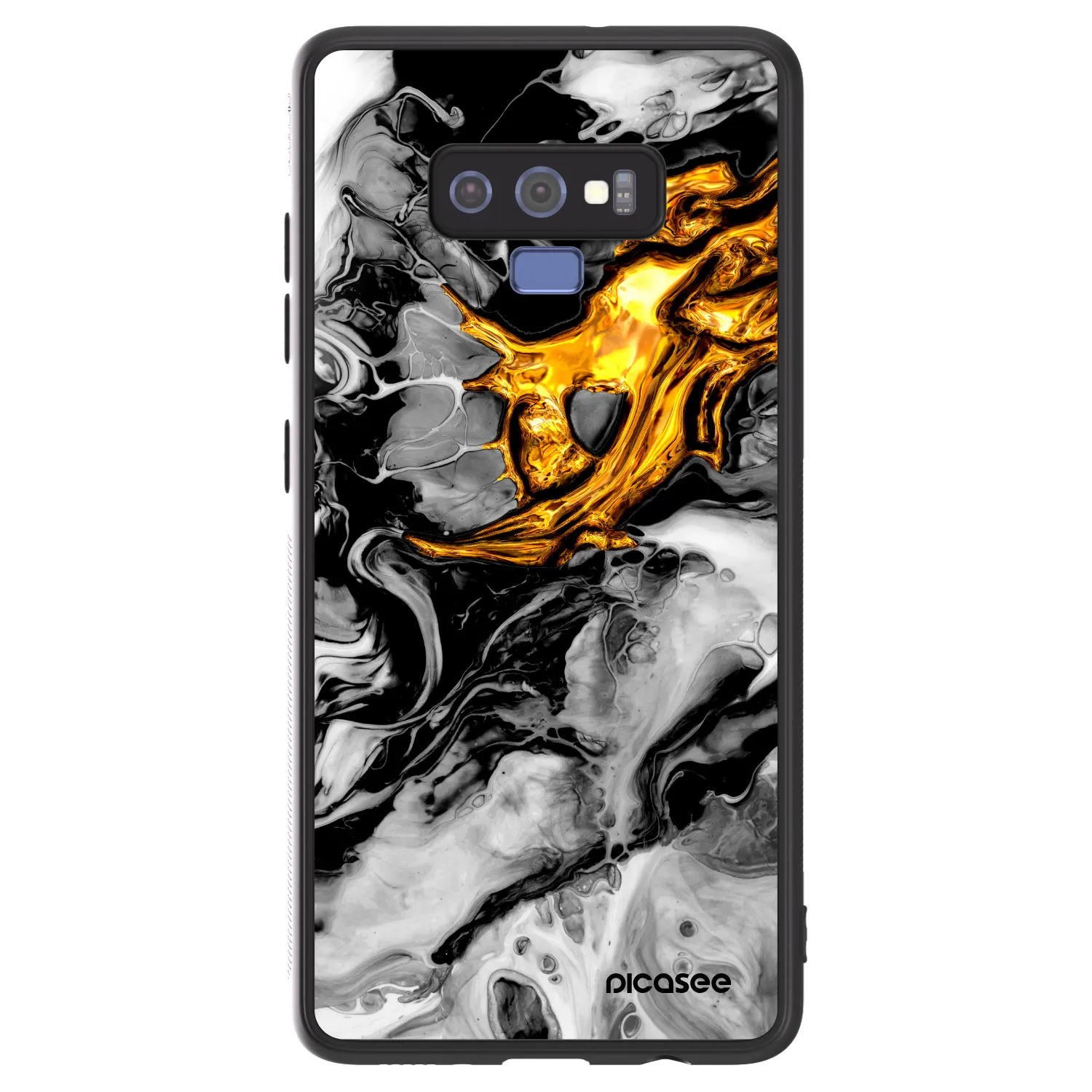 Picasee ULTIMATE CASE na Samsung Galaxy Note 9 N960F - Black Gold 2