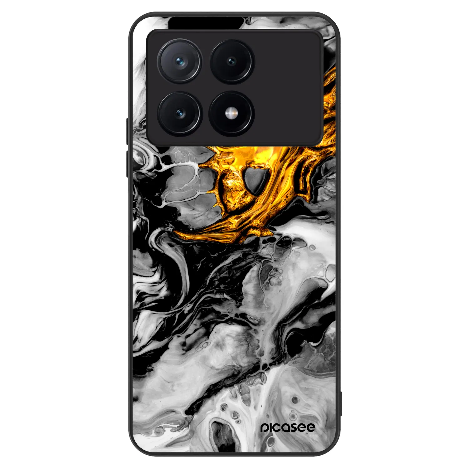 Picasee ULTIMATE CASE na Xiaomi Poco X6 Pro - Black Gold 2