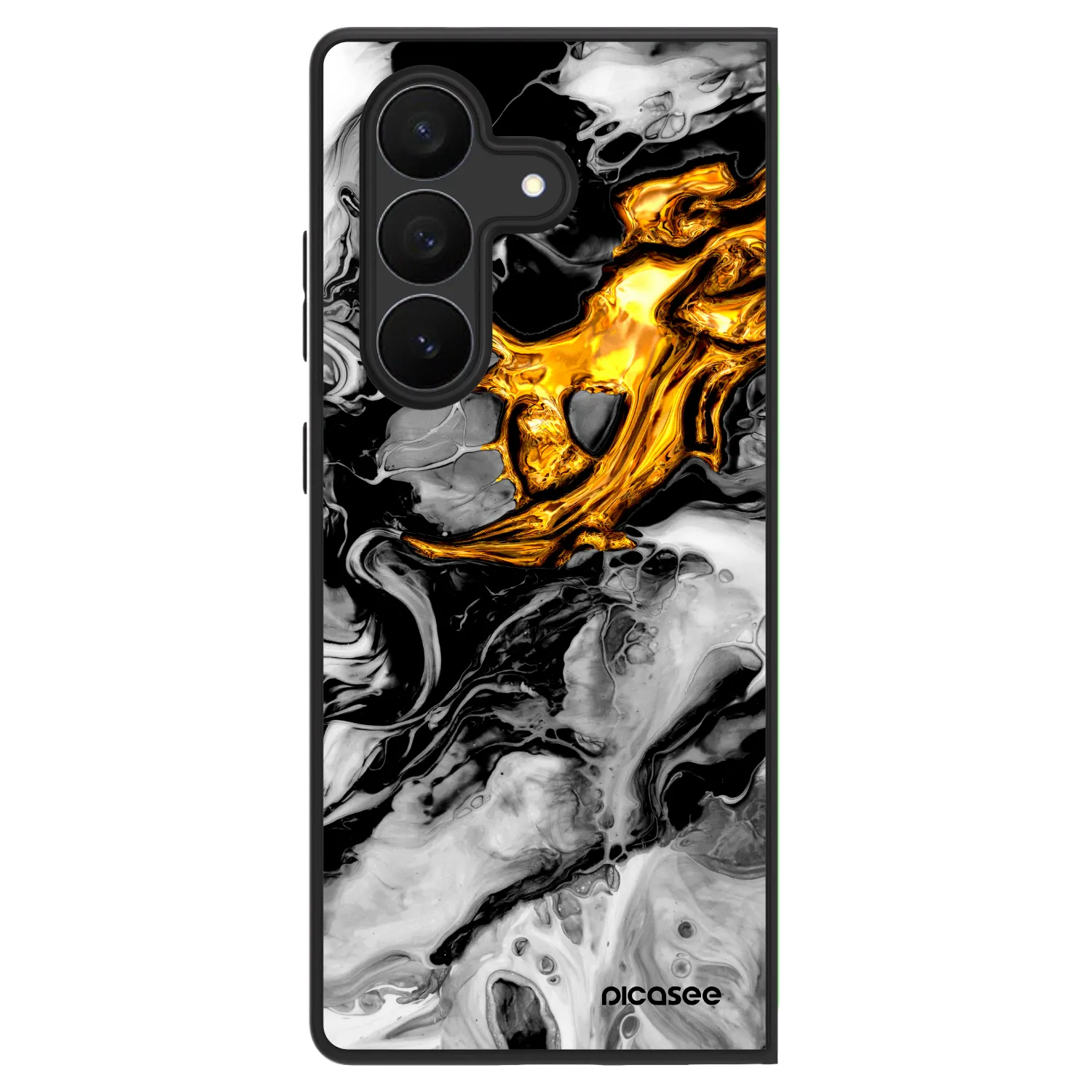 Picasee ULTIMATE CASE na Samsung Galaxy Z Fold7 5G - Black Gold 2