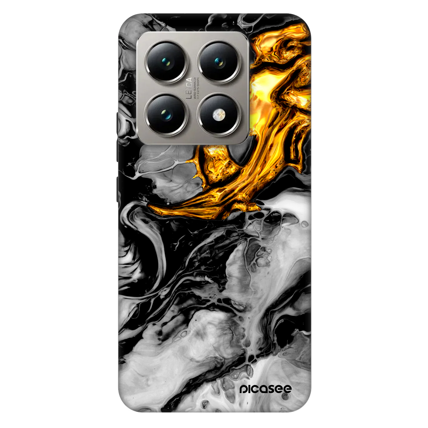 Picasee Fashion Case na Xiaomi 14T Pro - Black Gold 2