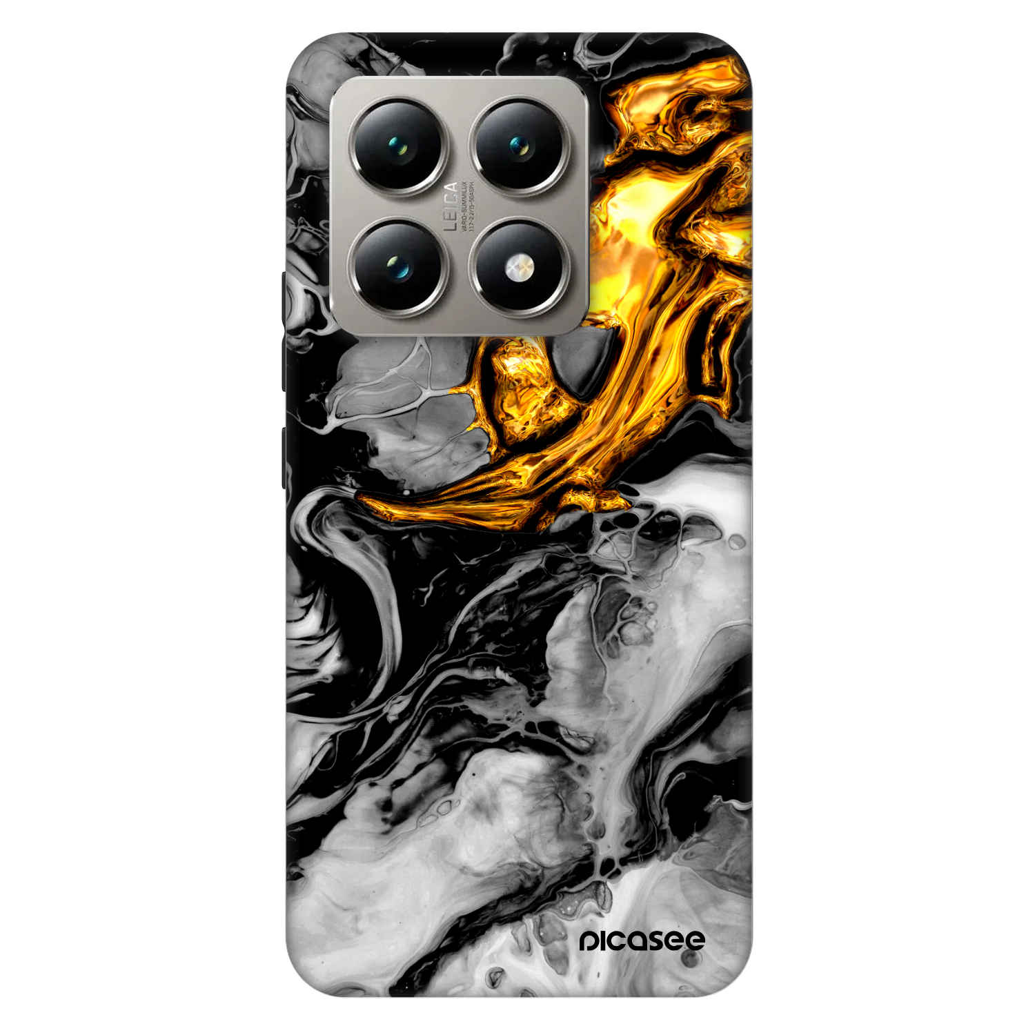 Picasee Fashion Case na Xiaomi 14T - Black Gold 2