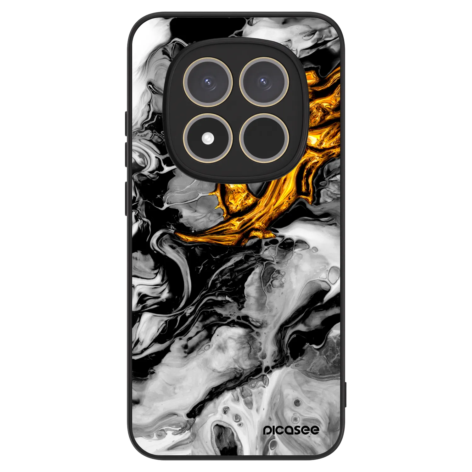 Picasee ULTIMATE CASE na Xiaomi Redmi Note 15 Pro 5G - Black Gold 2