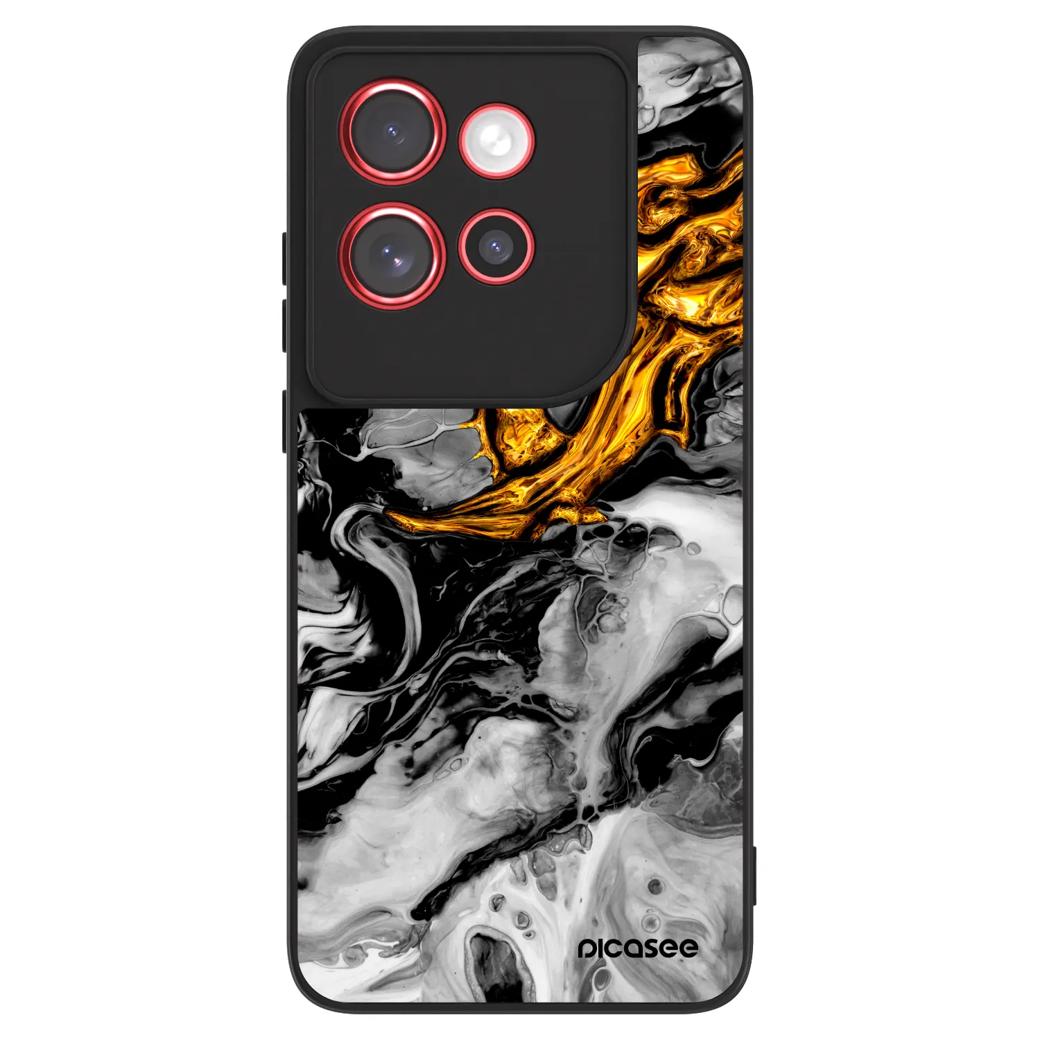 Picasee ULTIMATE CASE na Motorola Edge 60 Neo 5G - Black Gold 2