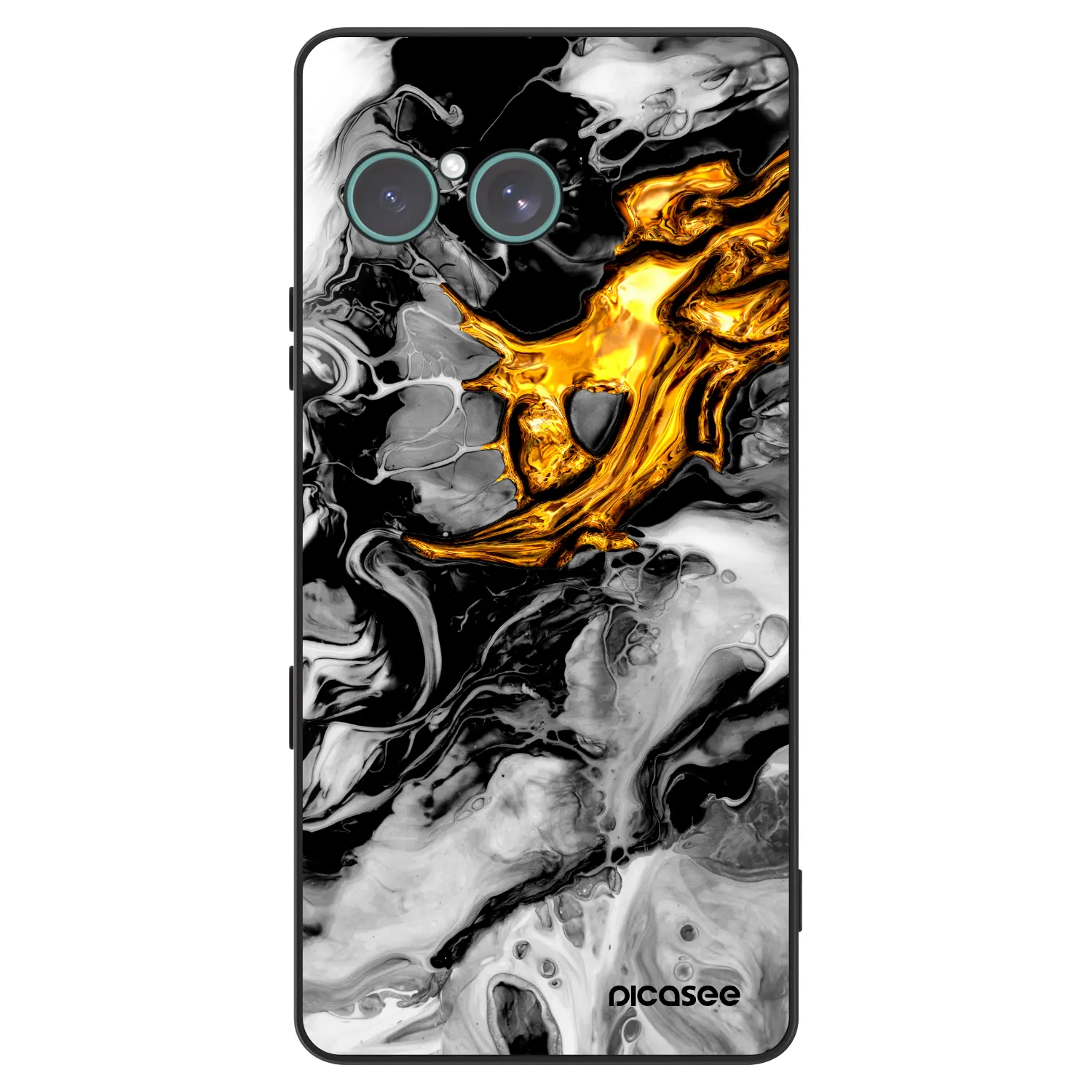 Picasee ULTIMATE CASE na Sony Xperia 10 VII - Black Gold 2