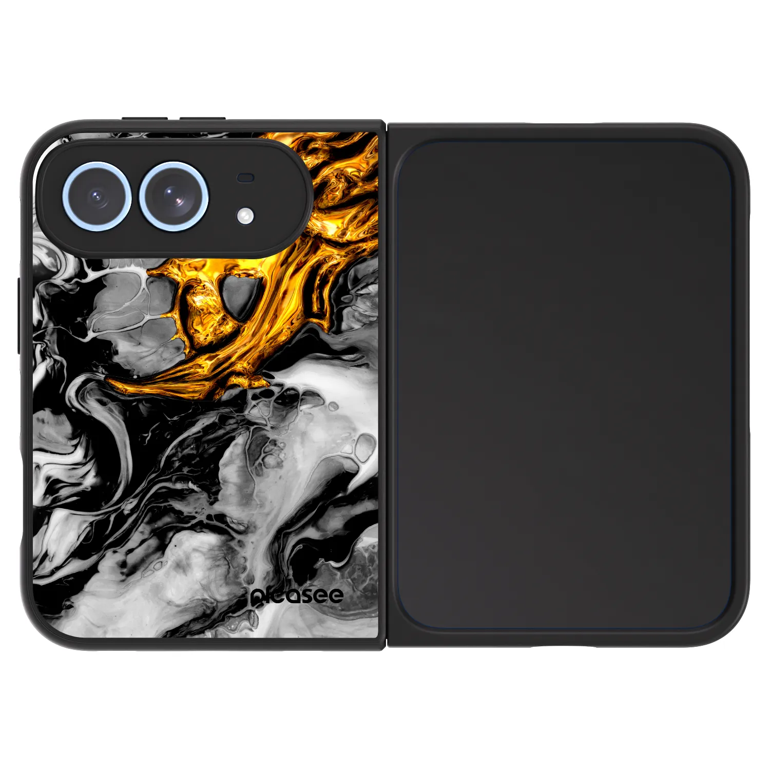 Picasee ULTIMATE CASE na Apple iPhone Duo - Black Gold 2