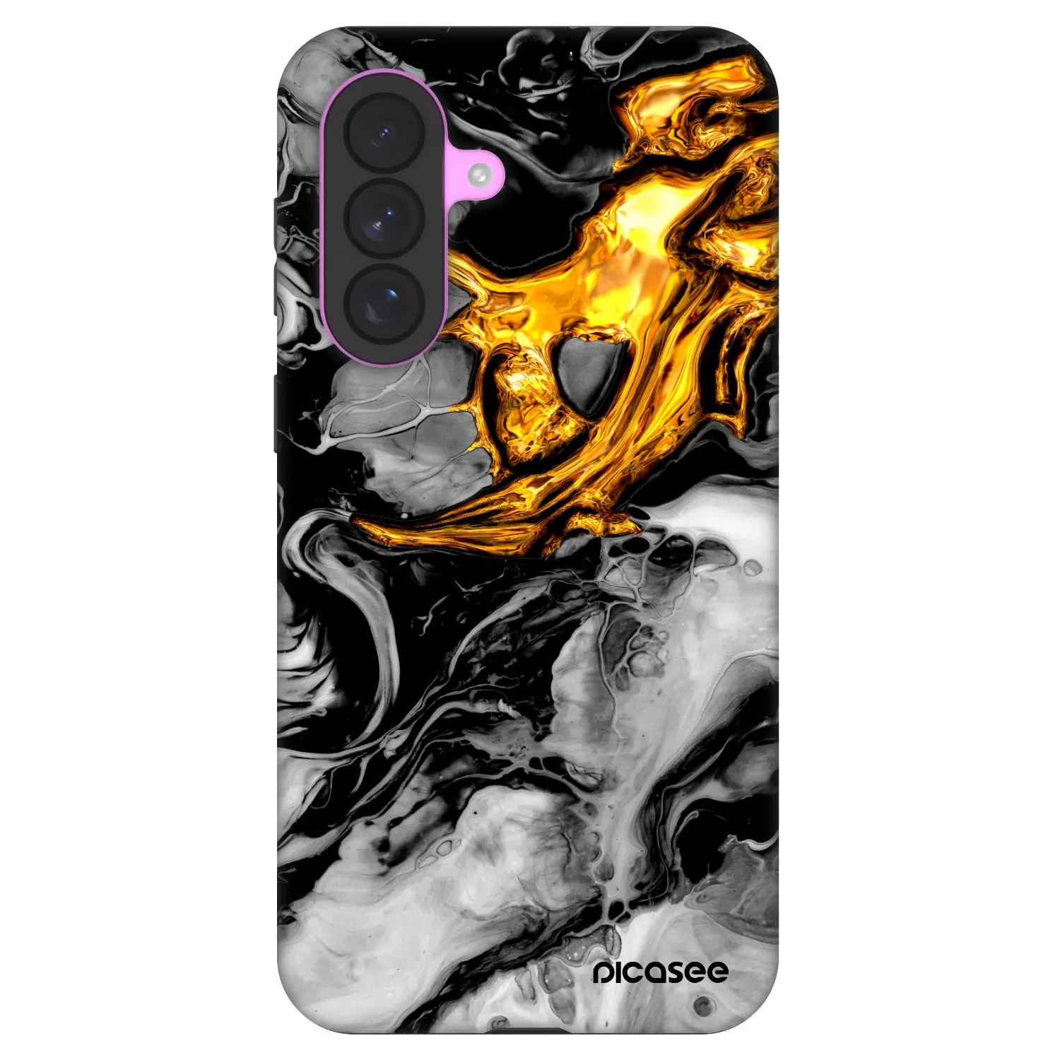 Picasee Fashion Case na Samsung Galaxy A37 - Black Gold 2