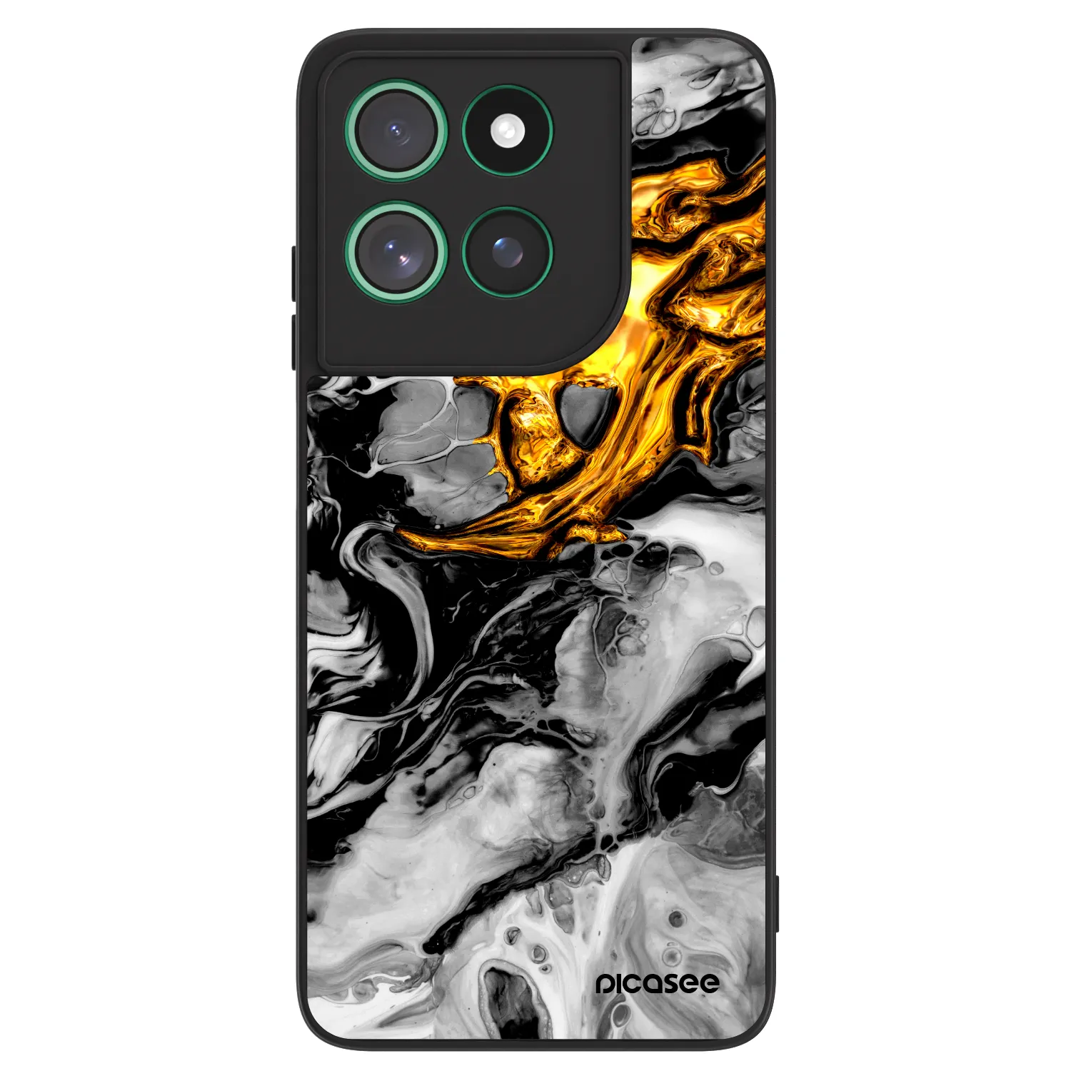 Picasee ULTIMATE CASE na Motorola Moto G57 Power - Black Gold 2