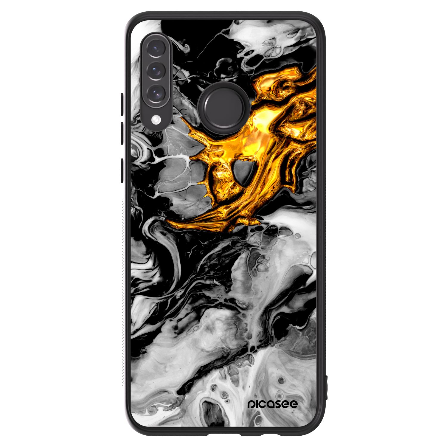 Picasee ULTIMATE CASE na Huawei P30 Lite - Black Gold 2