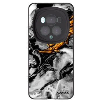 Picasee silikonowe czarne etui na Honor Magic6 Pro - Black Gold 2