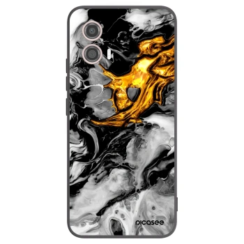 Etui na Motorola Moto G53 5G - Black Gold 2