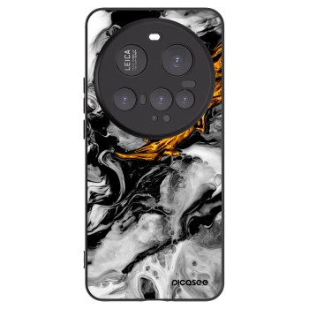 Picasee silikonowe czarne etui na Xiaomi 15 Ultra - Black Gold 2