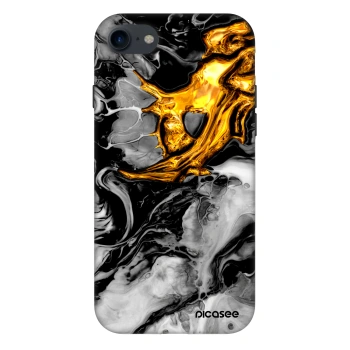 Etui na Apple iPhone 8 - Black Gold 2