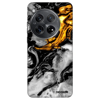 Etui na OnePlus 12 5G - Black Gold 2