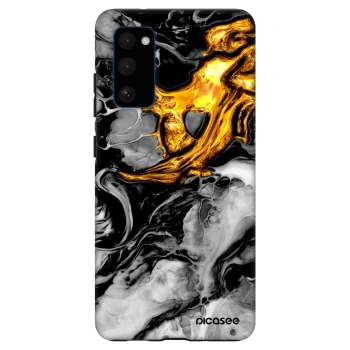 Picasee Fashion Case na Samsung Galaxy S20 FE - Black Gold 2