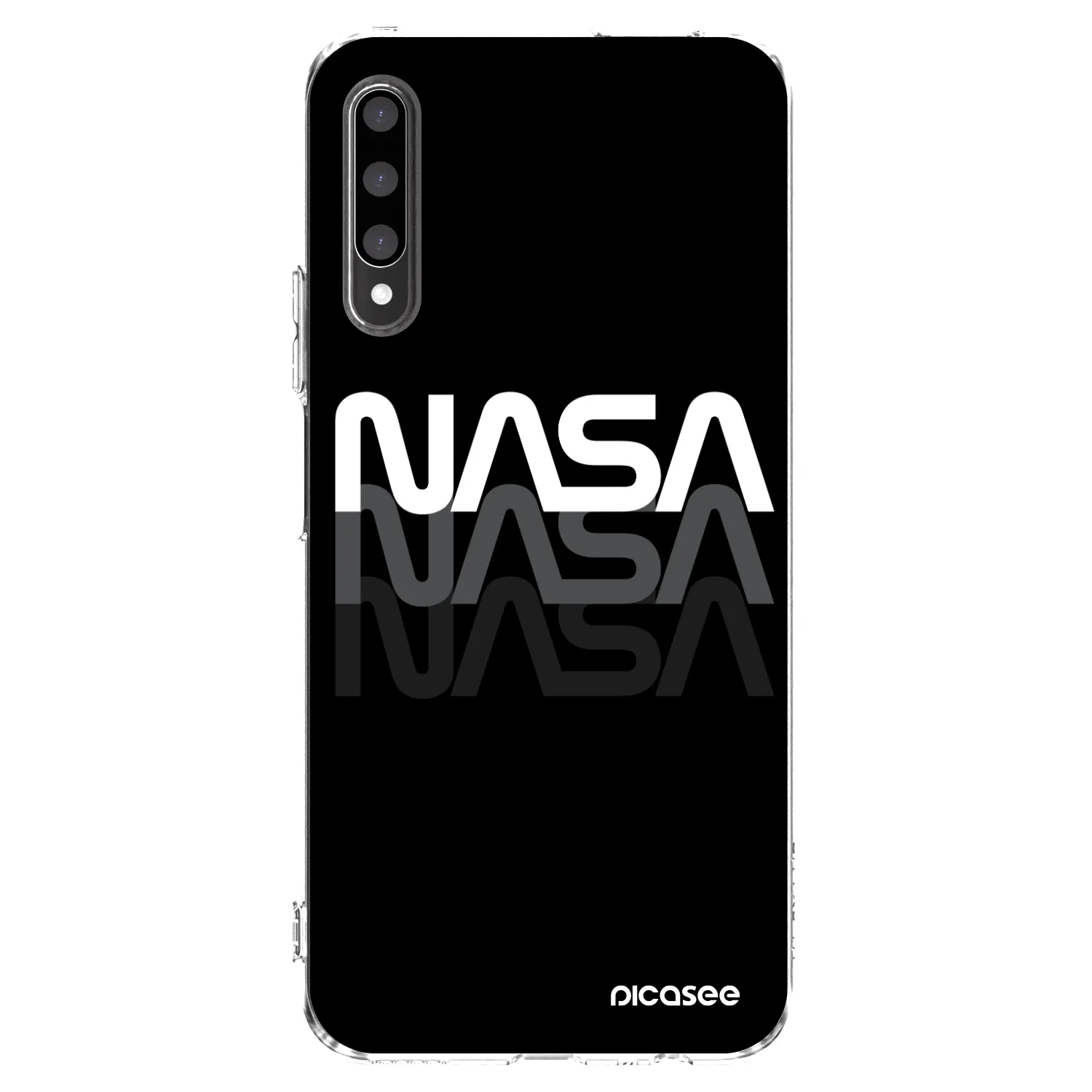 Picasee silikonowe przeźroczyste etui na Honor 9X Pro - NASA Triple