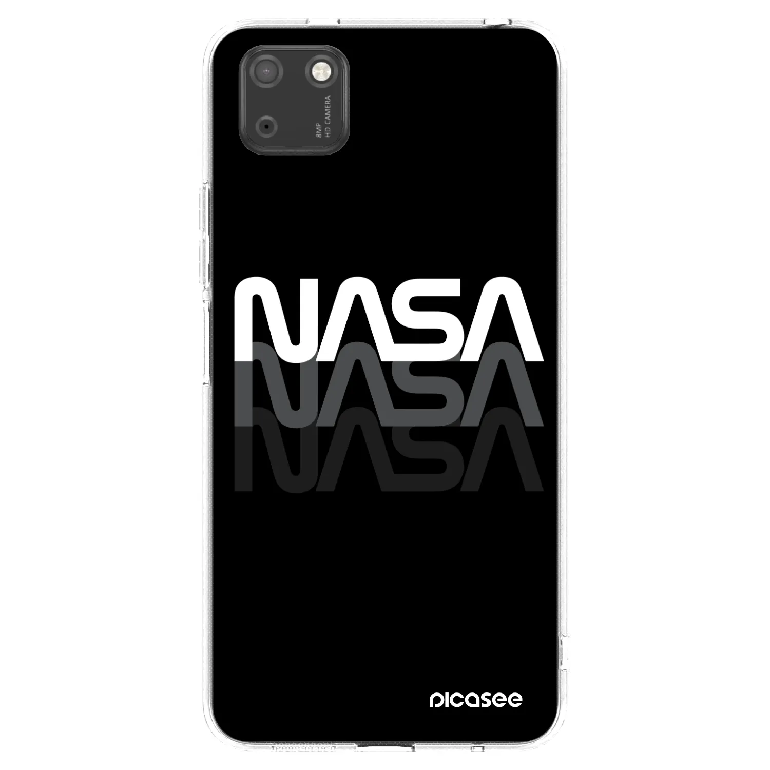 Picasee silikonowe przeźroczyste etui na Huawei Y5P - NASA Triple