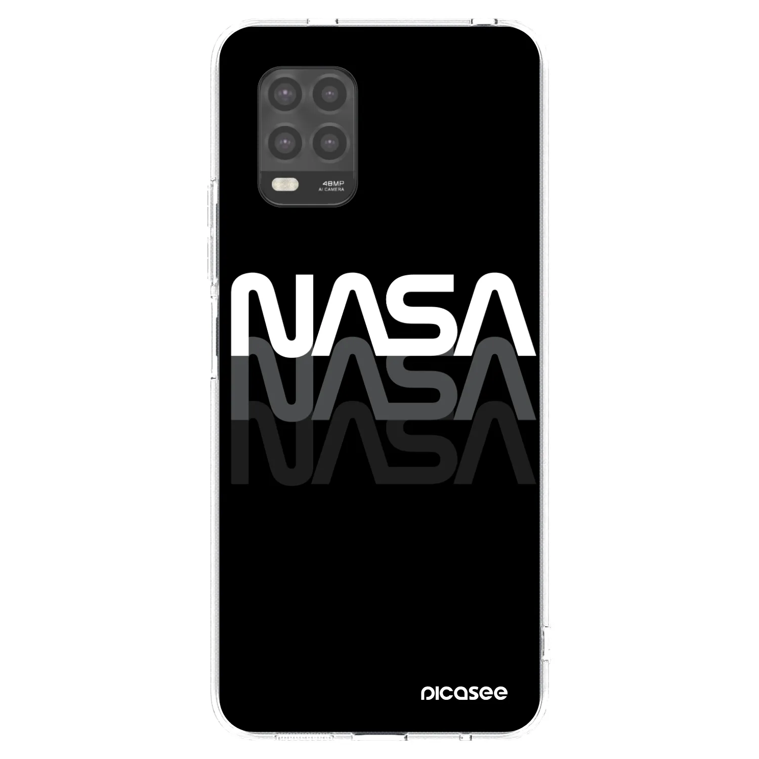 Picasee silikonowe przeźroczyste etui na Xiaomi Mi 10 Lite - NASA Triple