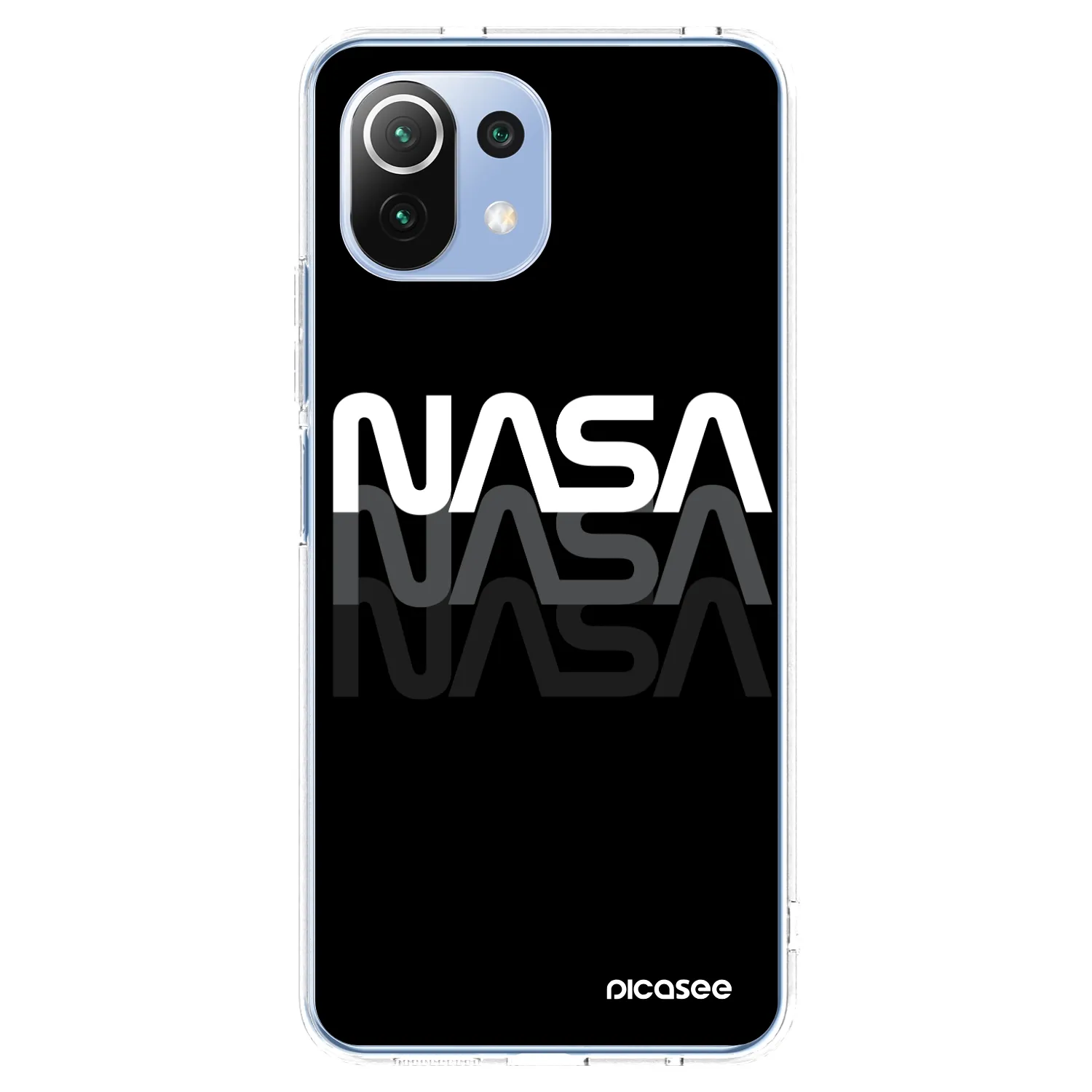 Picasee silikonowe przeźroczyste etui na Xiaomi Mi 11 Lite - NASA Triple